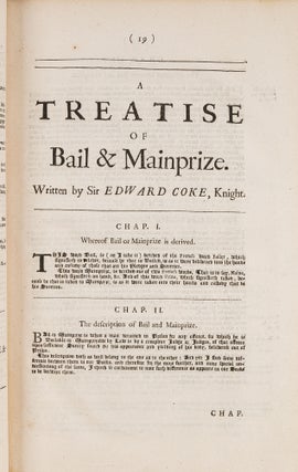 The First Part of the Institutes of the Laws of England...