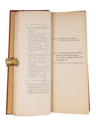 Catalogue of the Library of Trials and Legal Literature...
