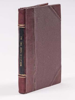 Commentaries on the Constitution of the United States of America....