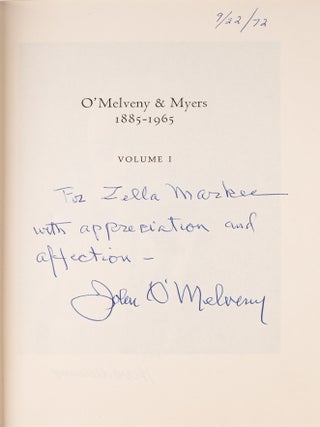History of the Law Firm of O'Melveny & Myers, 1885-1965.