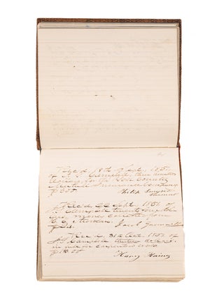 Receipt Book of Attorney John Gardner Campbell, 1848-1859.