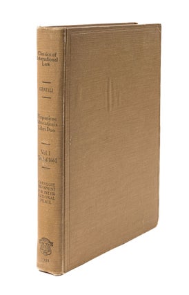 Item #84952 Hispanicae Advocationis Libri Duo. Volume I: Facsimile of 1661 edition. Alberico Gentili