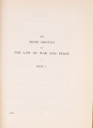 De Jure Belli ac Pacis Libri Tres, Volume Two, The Translation,...