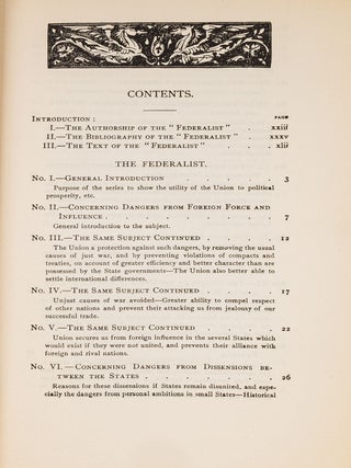 The Federalist: A Commentary on the Constitution of the...