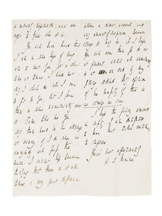 Autograph Letter Signed 'H.S. Maine' to His Uncle, 2 December 1845.