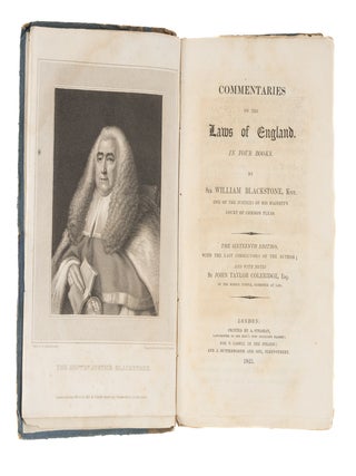 Item #85165 Commentaries on the Laws of England. London, 1825. Sir William Blackstone, John...
