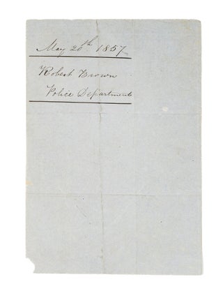 Police Report Concerning the Death of a Young Man.
