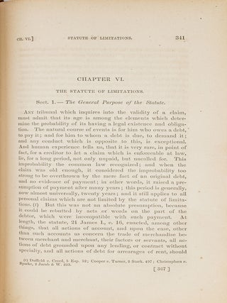 The Law of Contracts. Fourth edition. 2 Vols. 1860.