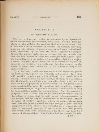 The Law of Contracts. Fourth edition. 2 Vols. 1860.