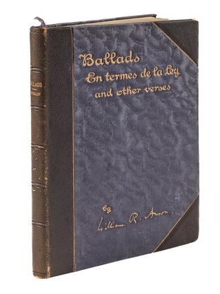 Item #85332 Ballads en Termes de la Ley. Sir William Reynell Anson