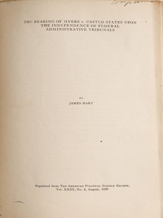 Articles, Essays, Addresses, Supreme Court Decisions, Government...