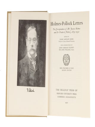 Item #85652 Holmes-Pollock Letters: The Correspondence of Mr. Justice Holmes. Oliver Wendell...