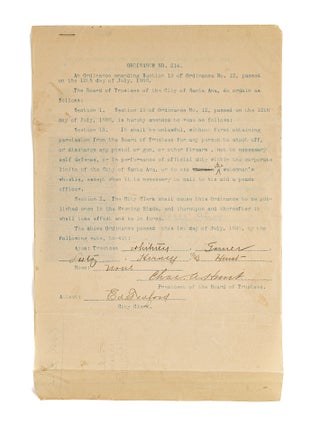 Ordinance No 214, An Ordinance Amending Section 13 of Ordinance No...