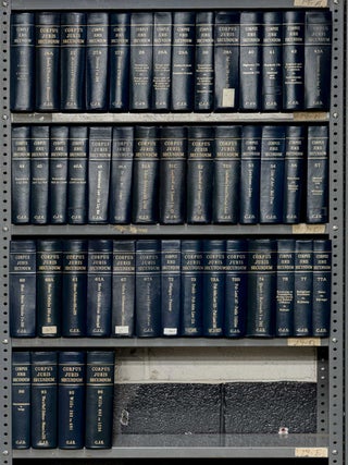 Item #85842 Corpus Juris Secundum. 46 Volumes. 8 linear feet of shelf space. West Publishing Co