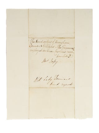 Autograph Notes from 3 of Queen Caroline's Defense Attorneys.