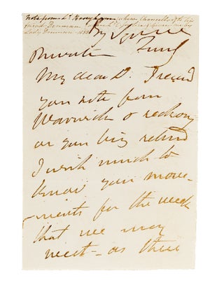 Autograph Notes from 3 of Queen Caroline's Defense Attorneys.