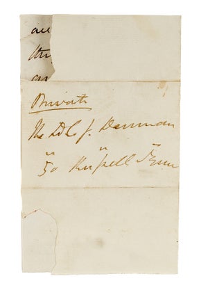 Autograph Notes from 3 of Queen Caroline's Defense Attorneys.