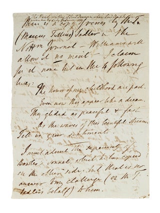 Autograph Notes from 3 of Queen Caroline's Defense Attorneys.