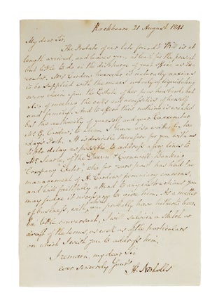 Item #85900 Detailed Legal Advice from Henry Nicholls, 1841. Manuscript, Henry Nicholls