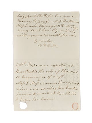 Archive of Correspondence from the Hope Family, London, 1809-1824.