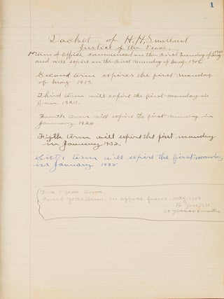Item #85980 Docket Book, Potter County, Pennsylvania, 1903-1937. Manuscript, Henry Harmon Swetland