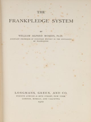 Item #86049 The Frankpledge System. William Alfred Morris