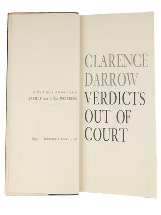 Clarence Darrow Verdicts Out of Court.