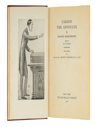 Item #86167 Carson, The Advocate. Edward Marjoribanks