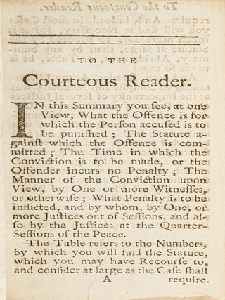 The Justice of Peace His Companion, Or a Summary of All the Acts...