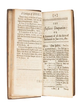 The Justice of Peace His Companion, Or a Summary of All the Acts...