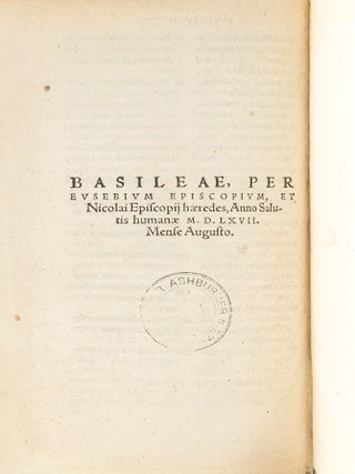 Brocardica, Sive Generalia Iuris. Basel, 1567.