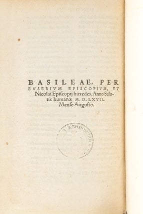 Brocardica, Sive Generalia Iuris. Basel, 1567.