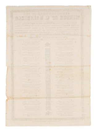 Verses Composed on the Murder of G. Kalabergo. Birmingham, 1852.