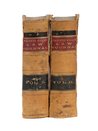 Pacific Coast Law Journal: Containing all the Decisions... 2 vols.