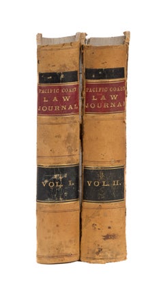Pacific Coast Law Journal: Containing all the Decisions... 2 vols.