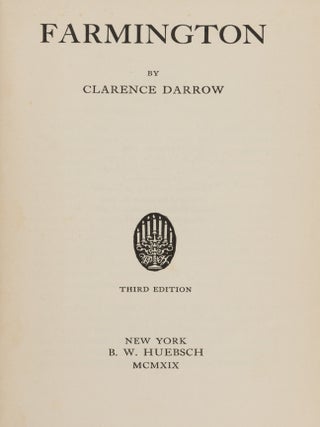 Item #86307 Farmington. Clarence Darrow