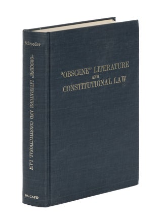 Obscene Literature and Constitutional Law: A Forensic Defense of...