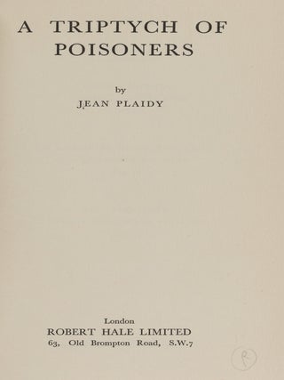 A Triptych of Poisoners.