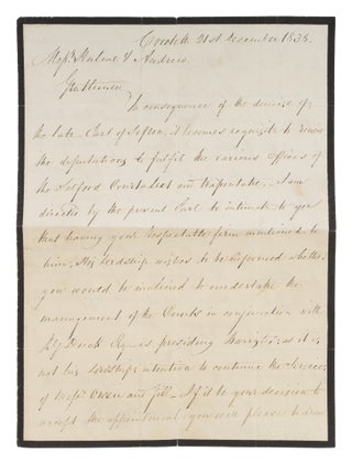 Documents Concerning the Salford Hundred Court, 1838-1868, 12 items.