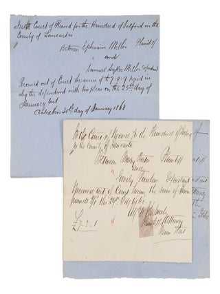 Documents Concerning the Salford Hundred Court, 1838-1868, 12 items.
