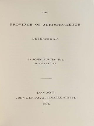 The Province of Jurisprudence Determined.
