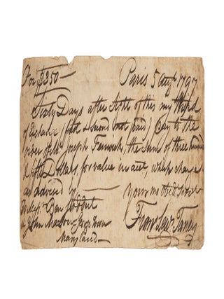 Item #86732 Promissory Notes, Signed By Francis Lewis Taney, Agreeing to Pay. Francis Lewis...