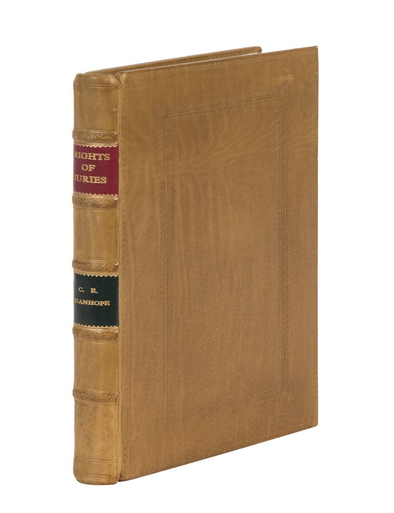Item #86838 The Rights of Juries Defended, Together with Authorities of Law. Charles Stanhope, Earl.
