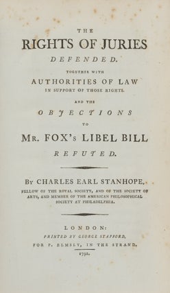 The Rights of Juries Defended, Together with Authorities of Law...