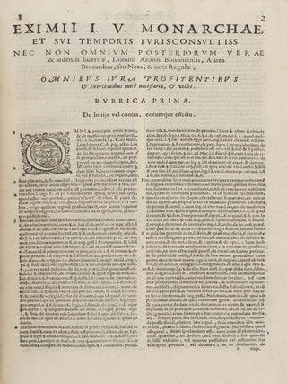 Summa Azonis, Locuples Iuris Civilis Thesaurus... 2 parts in 1 vol.