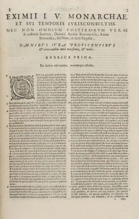 Summa Azonis, Locuples Iuris Civilis Thesaurus... 2 parts in 1 vol.