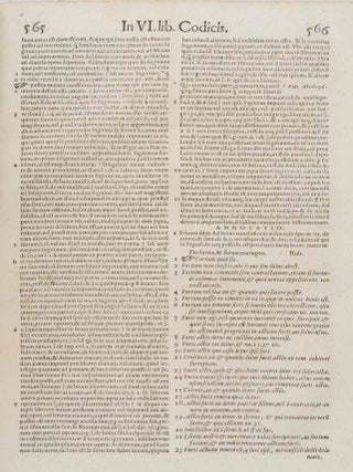 Summa Azonis, Locuples Iuris Civilis Thesaurus... 2 parts in 1 vol.