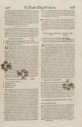 Summa Azonis, Locuples Iuris Civilis Thesaurus... 2 parts in 1 vol.
