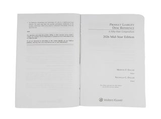 Product Liability Desk Reference: A Fifty-State Compendium. 2026 Ed.
