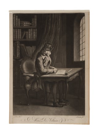 Item #87019 Mons.r De Voltaire, London, 1760. Richard after L. Sen Purcell, Charles Corbutt